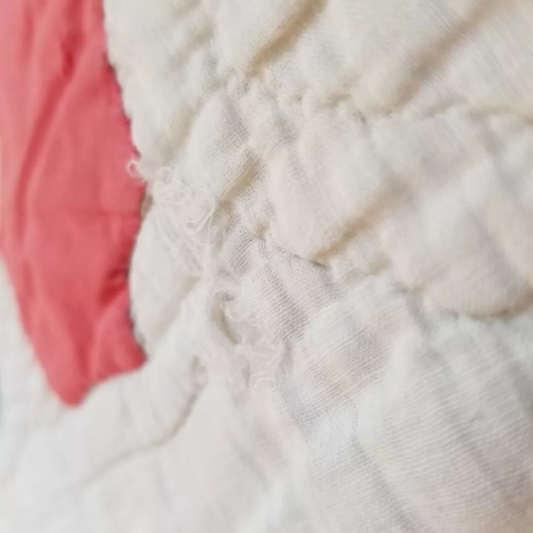 Pink and Green Applique Quilt