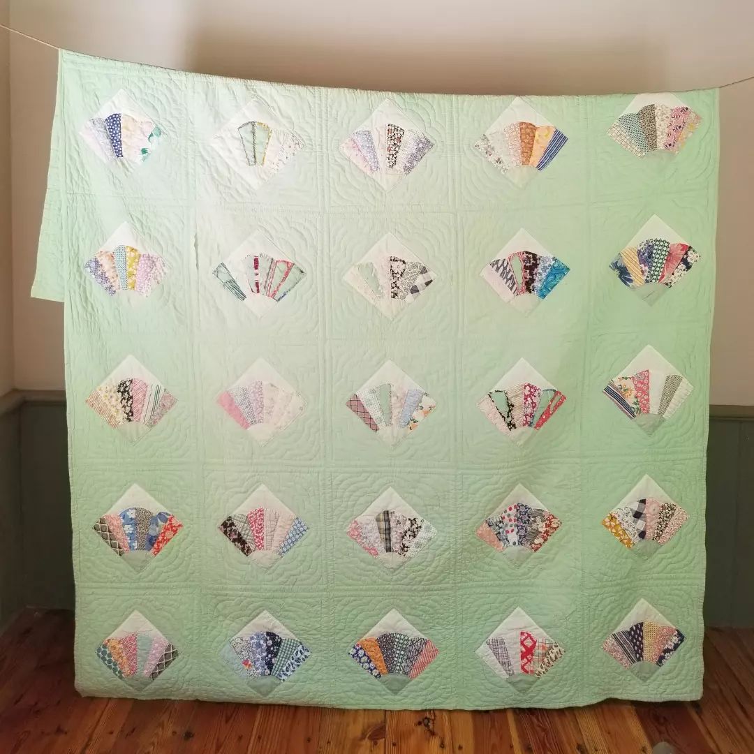 Green Fan Quilt
