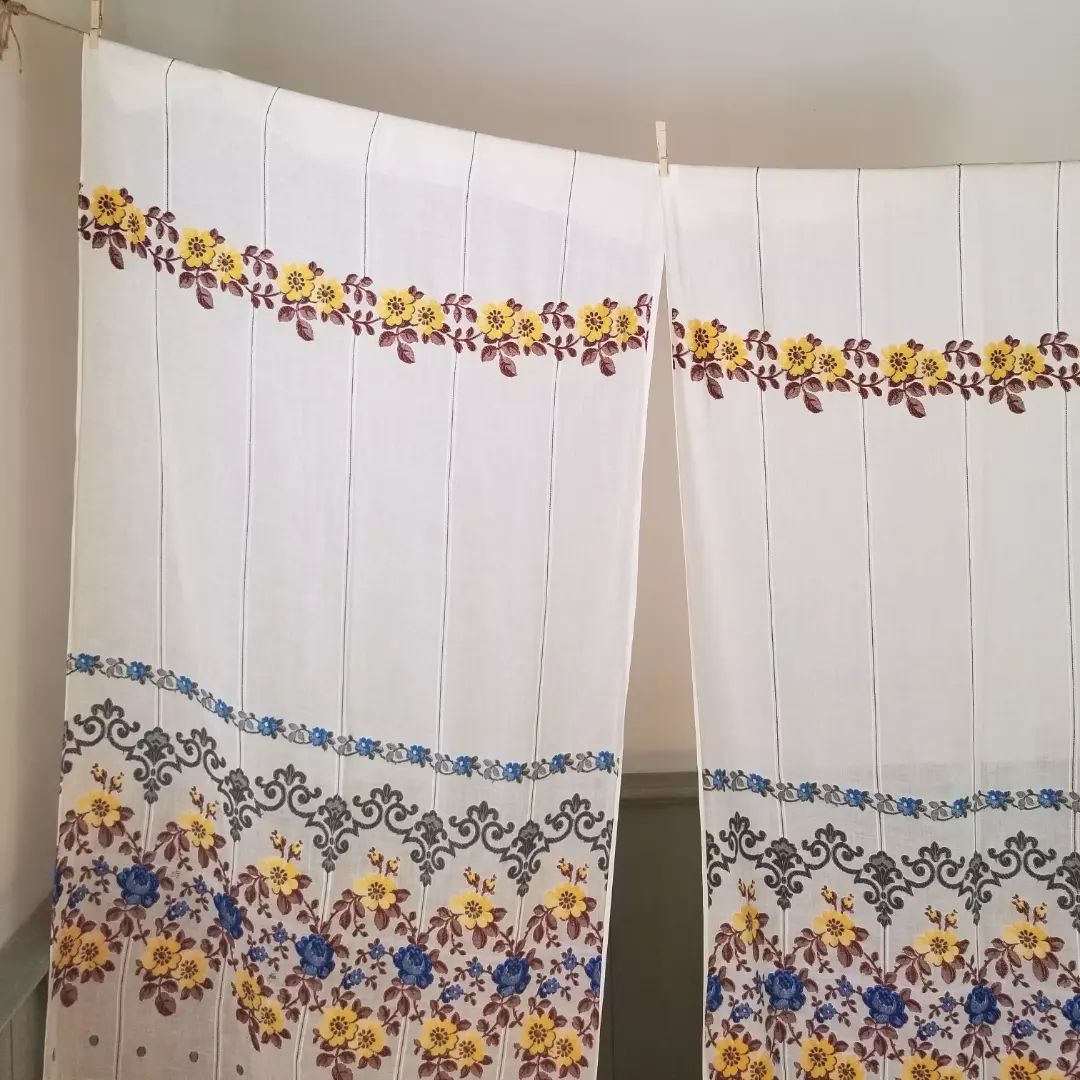 Hand Sewn Curtain Panels, Set of 2
