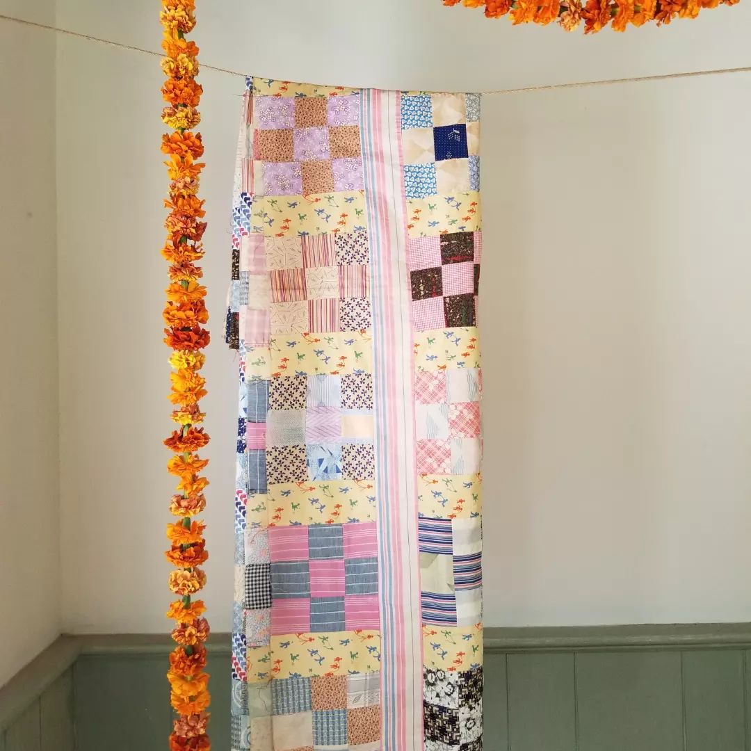 9 Patch Sashing Quilt Top