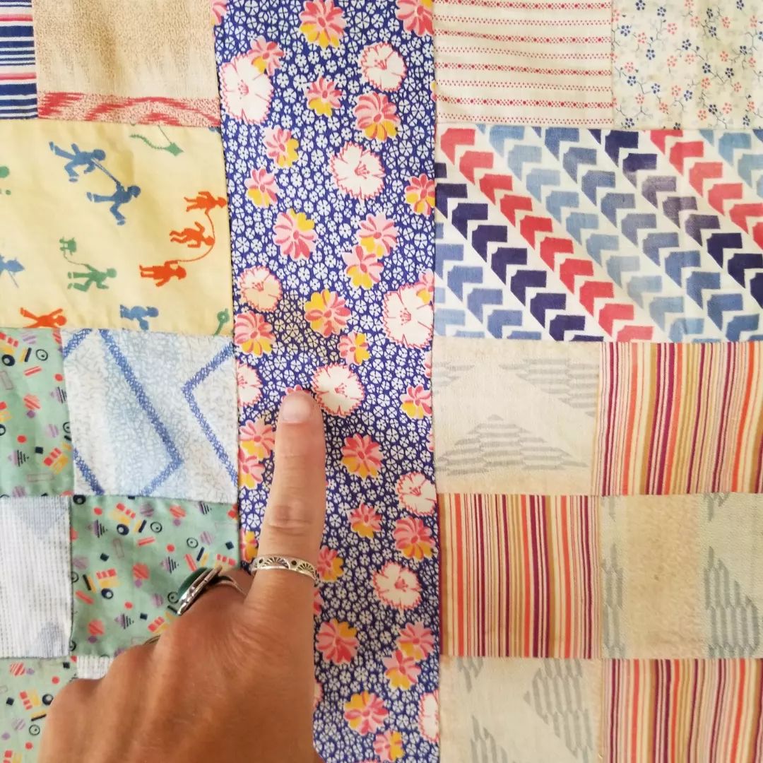 9 Patch Sashing Quilt Top