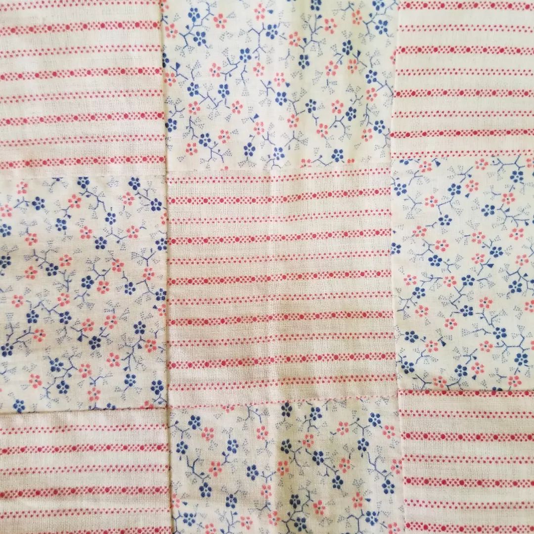 9 Patch Sashing Quilt Top