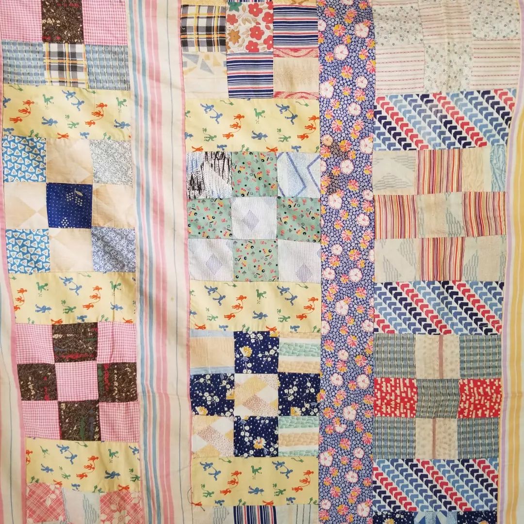 9 Patch Sashing Quilt Top