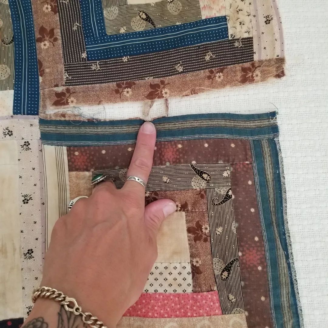 Log Cabin Quilt Top