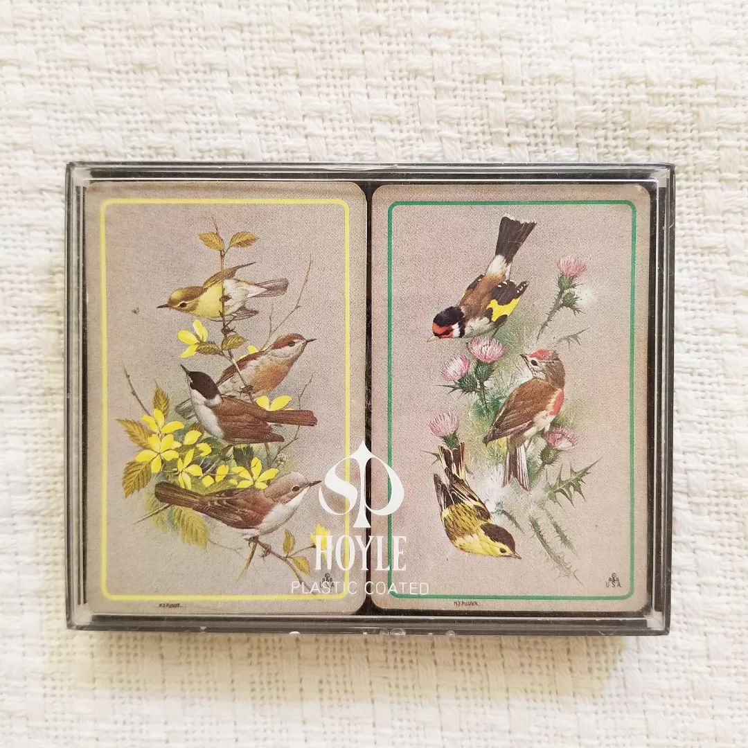 Vintage Bird Playing Cards Memento