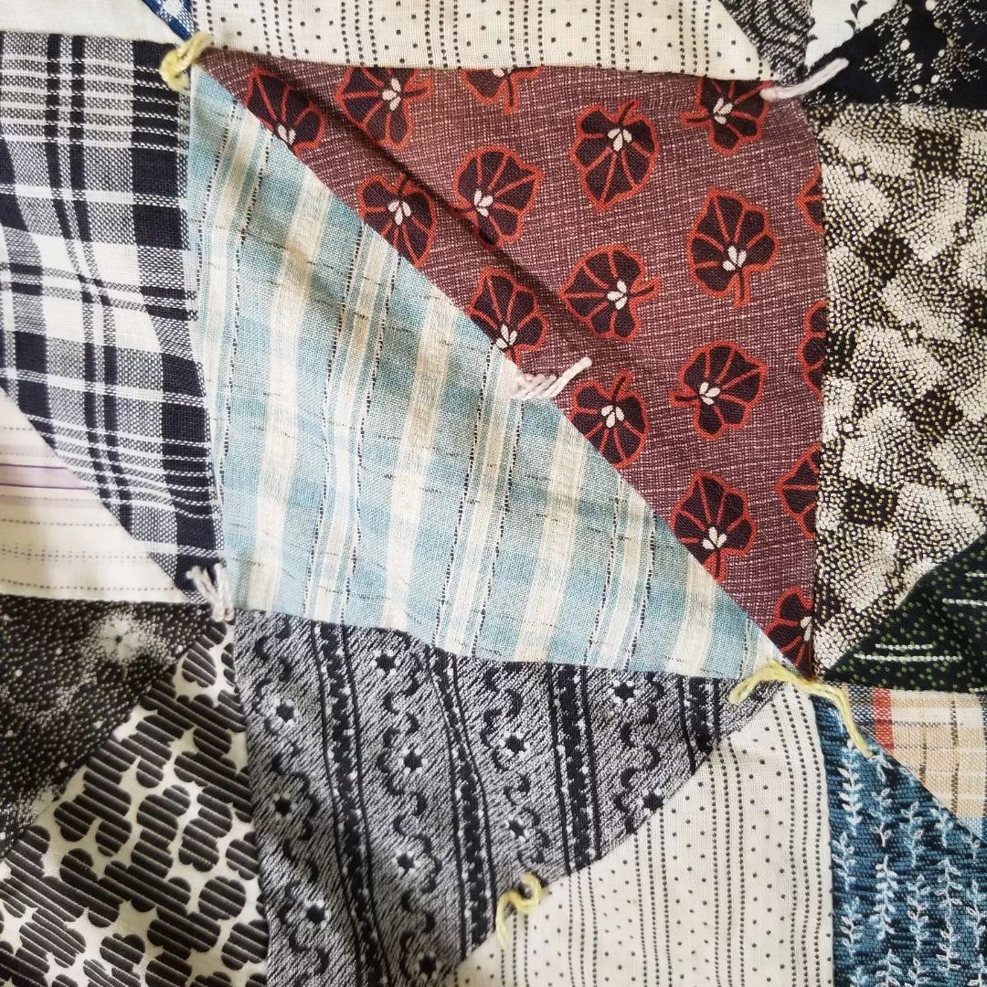Half Triangle Sugar Sack Quilt