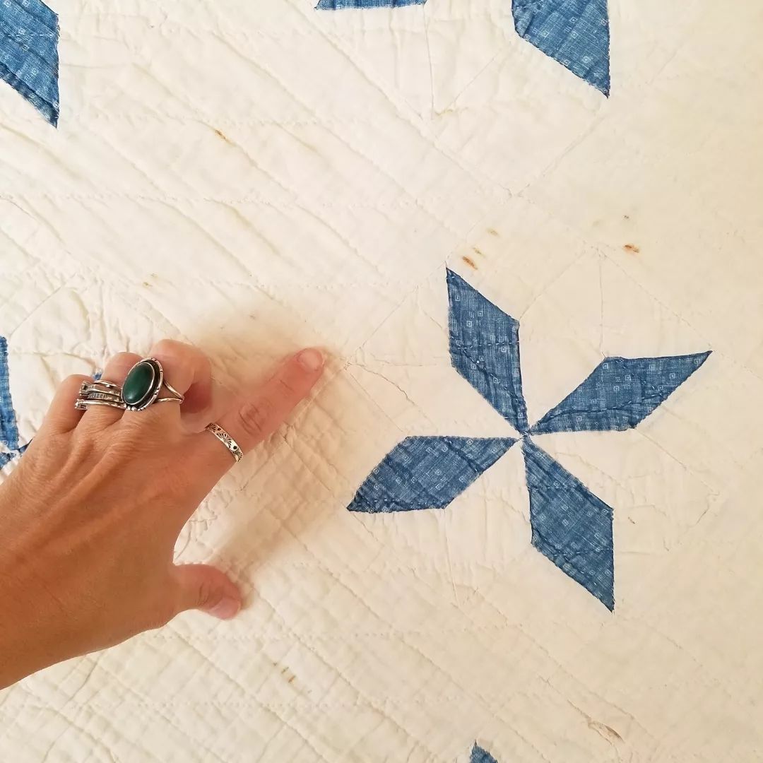 Indigo Pinwheel Quilt