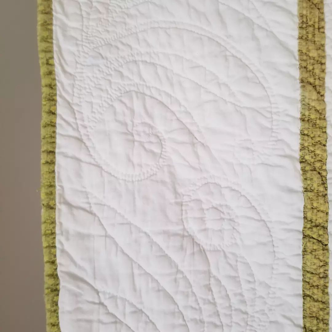 Pink and Green Irish Chain Quilt