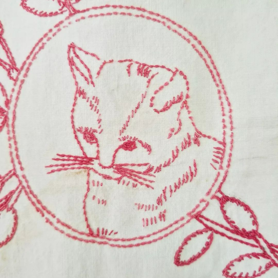 Redwork Coverlet