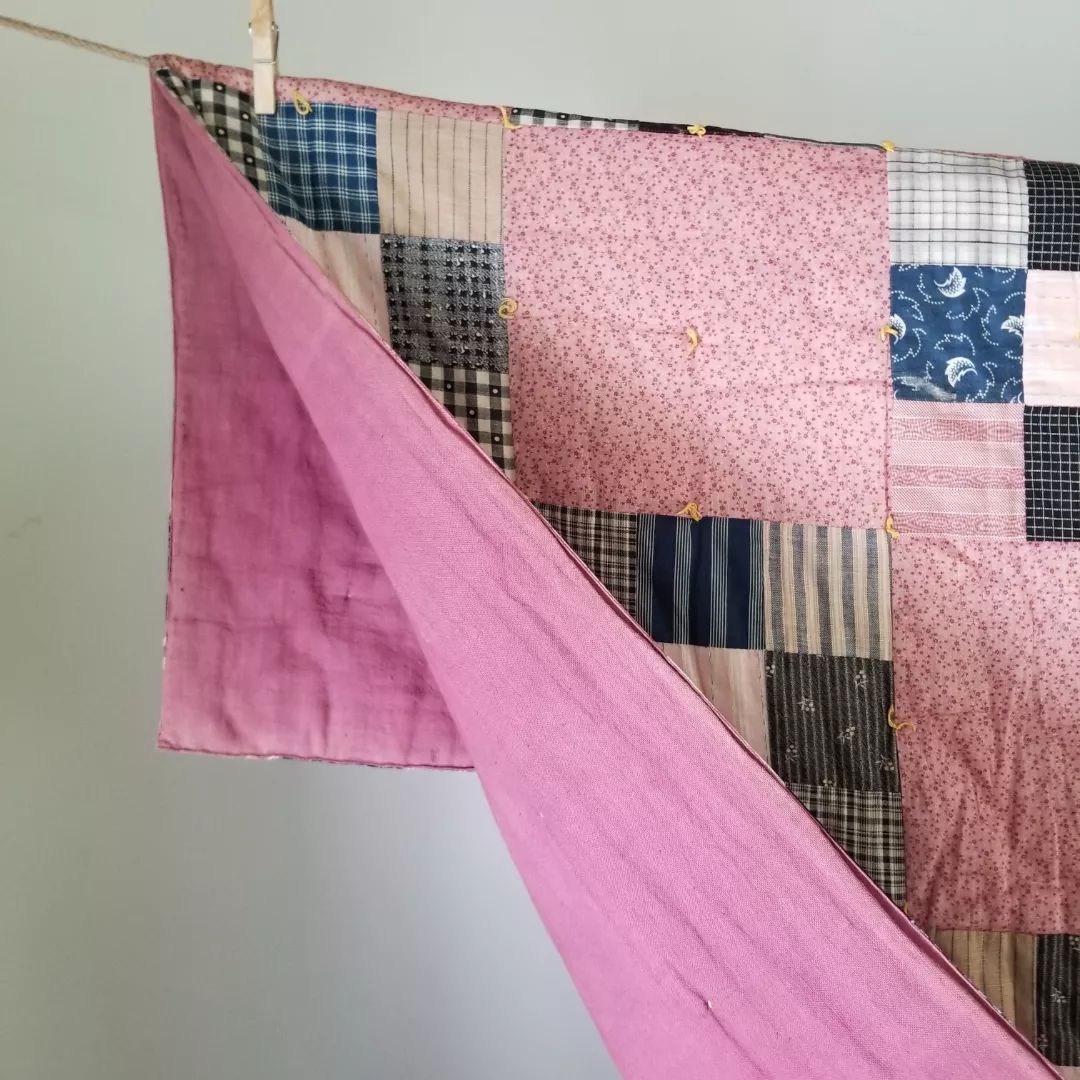Hand Tied 9 Patch Quilt 2