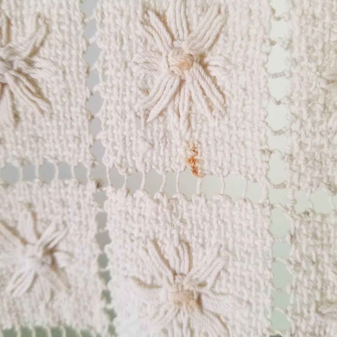 Hand Worked Lace Runner
