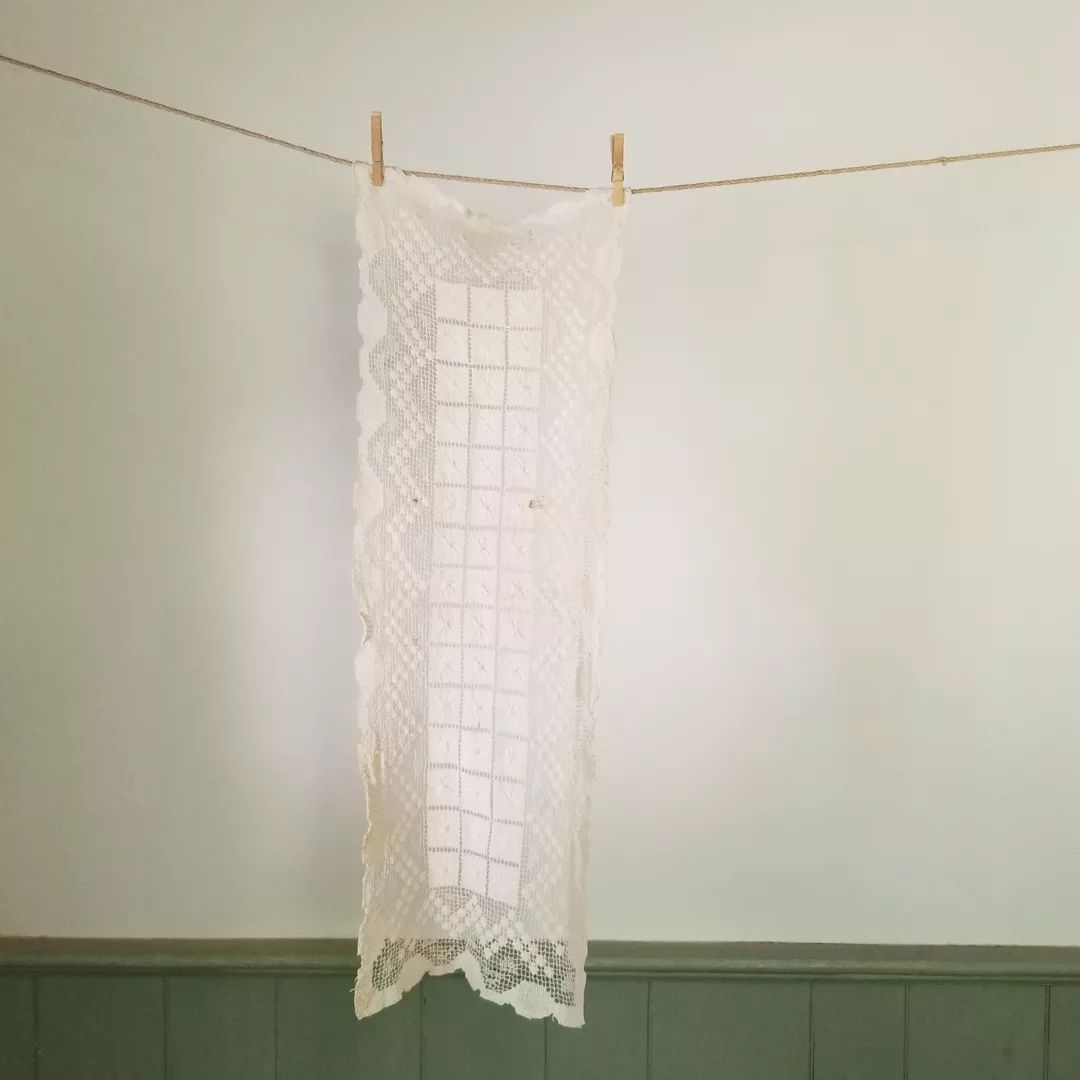 Hand Worked Lace Runner