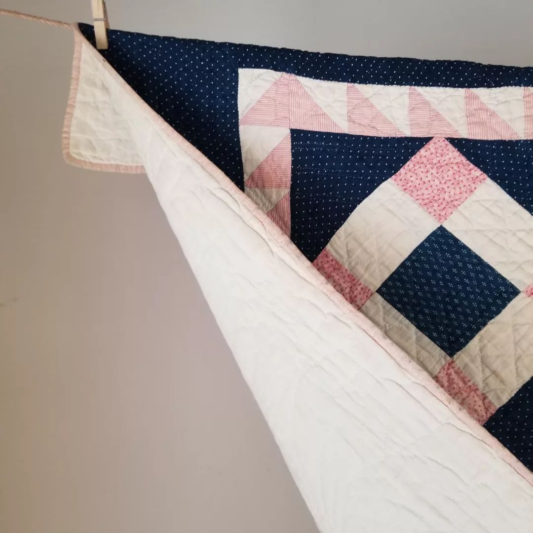 Indigo and Pink Quilt