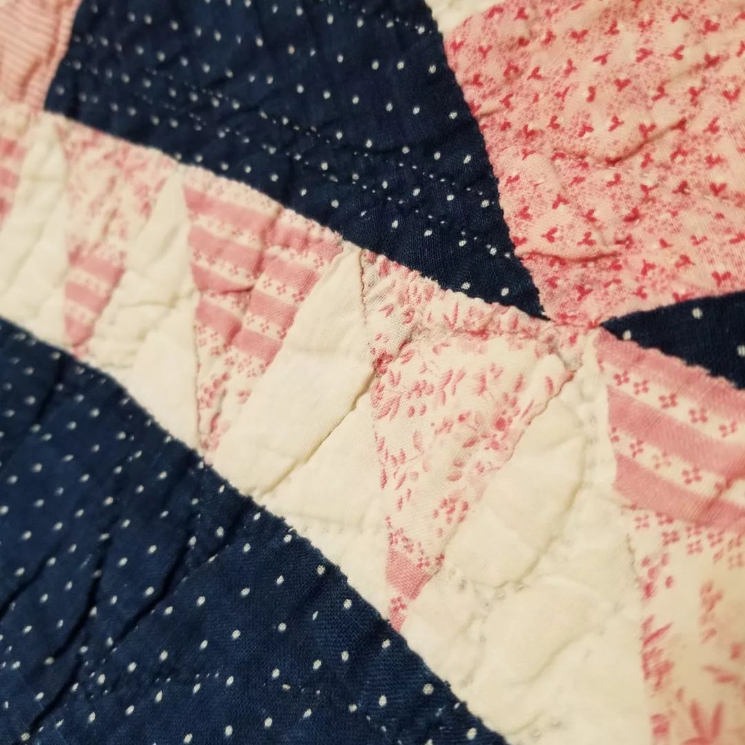 Indigo and Pink Quilt