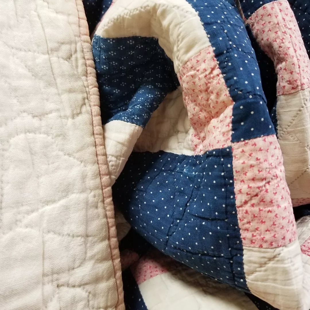 Indigo and Pink Quilt