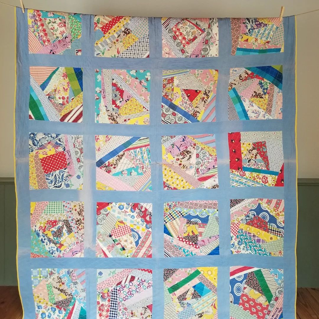 Mid 20th Century String Quilt