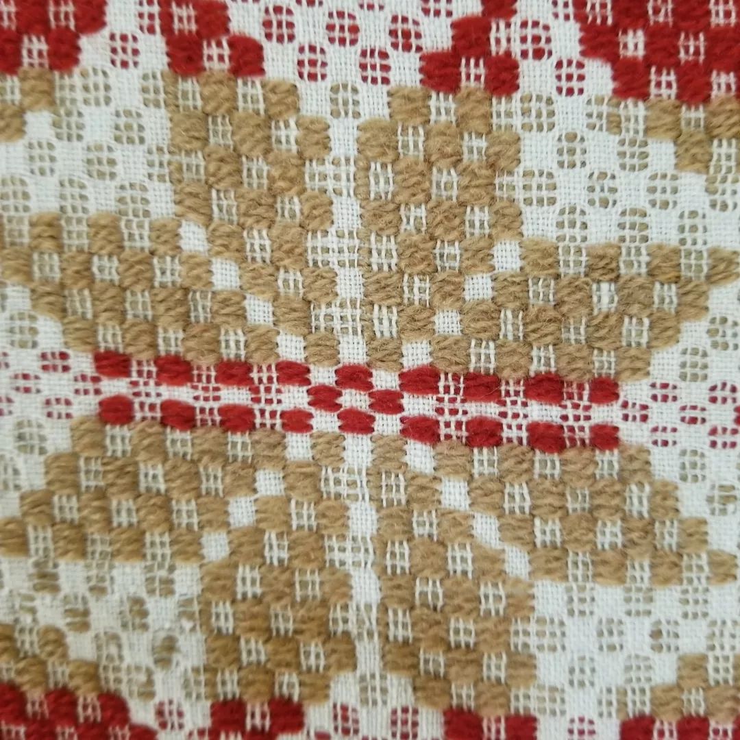 Overshot Wool Coverlet