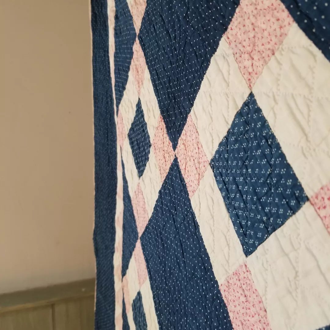 Indigo and Pink Quilt