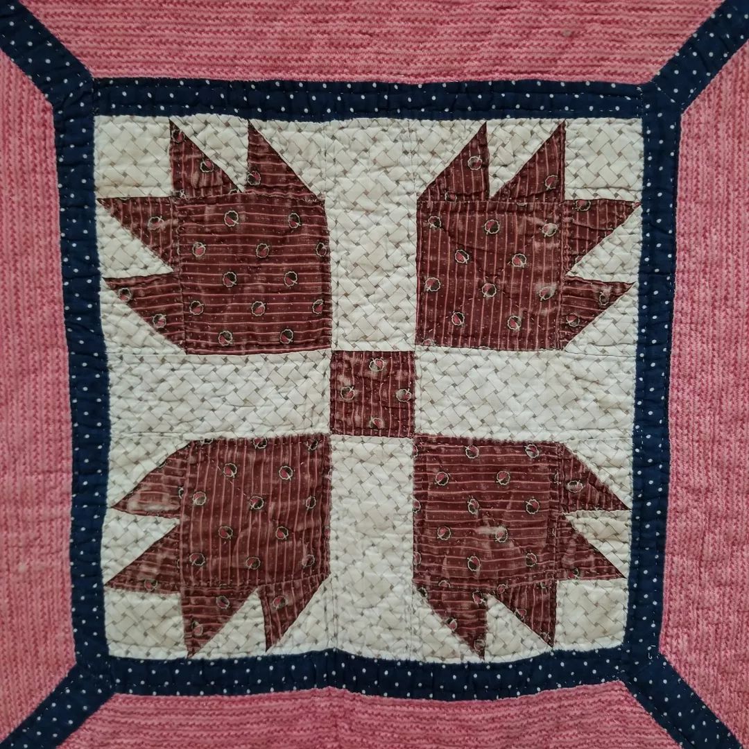 Double Pink Bear Paw Quilt
