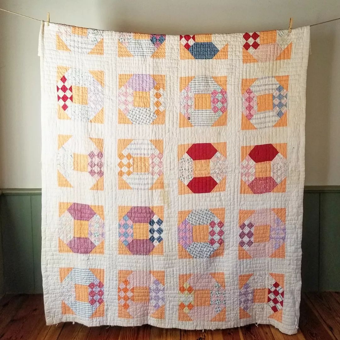 Peach Quilt, Ozark Tile Variation