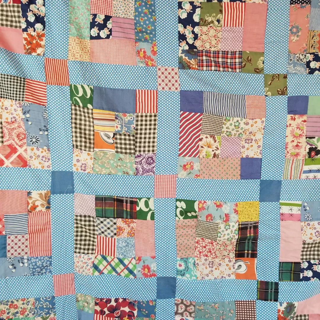 Red Gingham Quilt Top