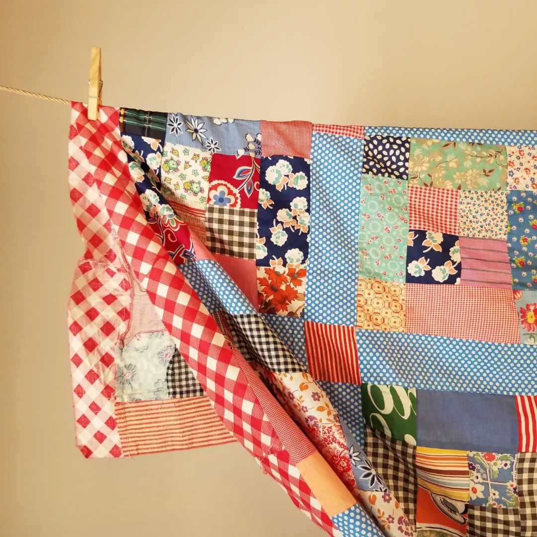 Red Gingham Quilt Top