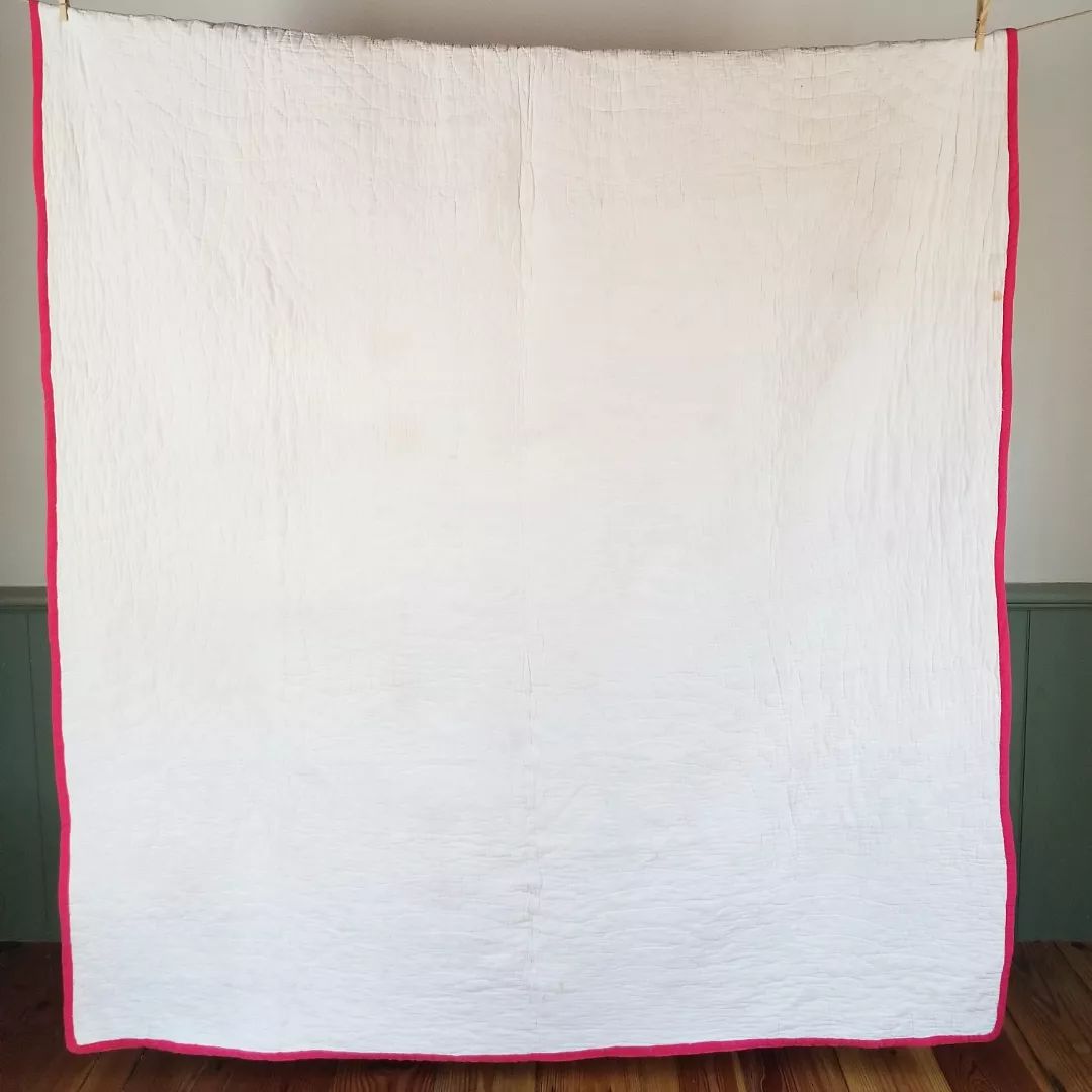Red Sashed Scrappy Quilt