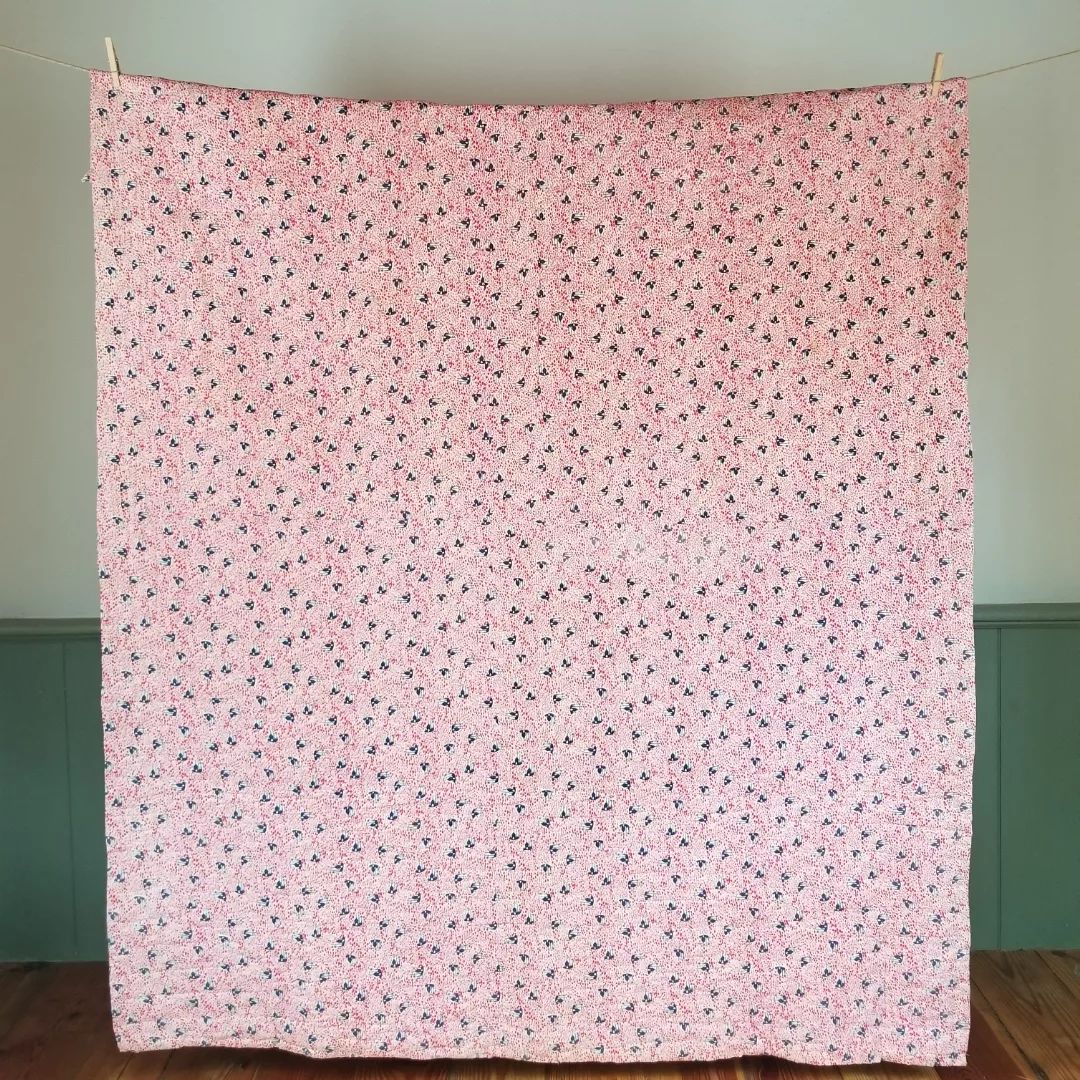 Half Triangle Feed Sack Quilt