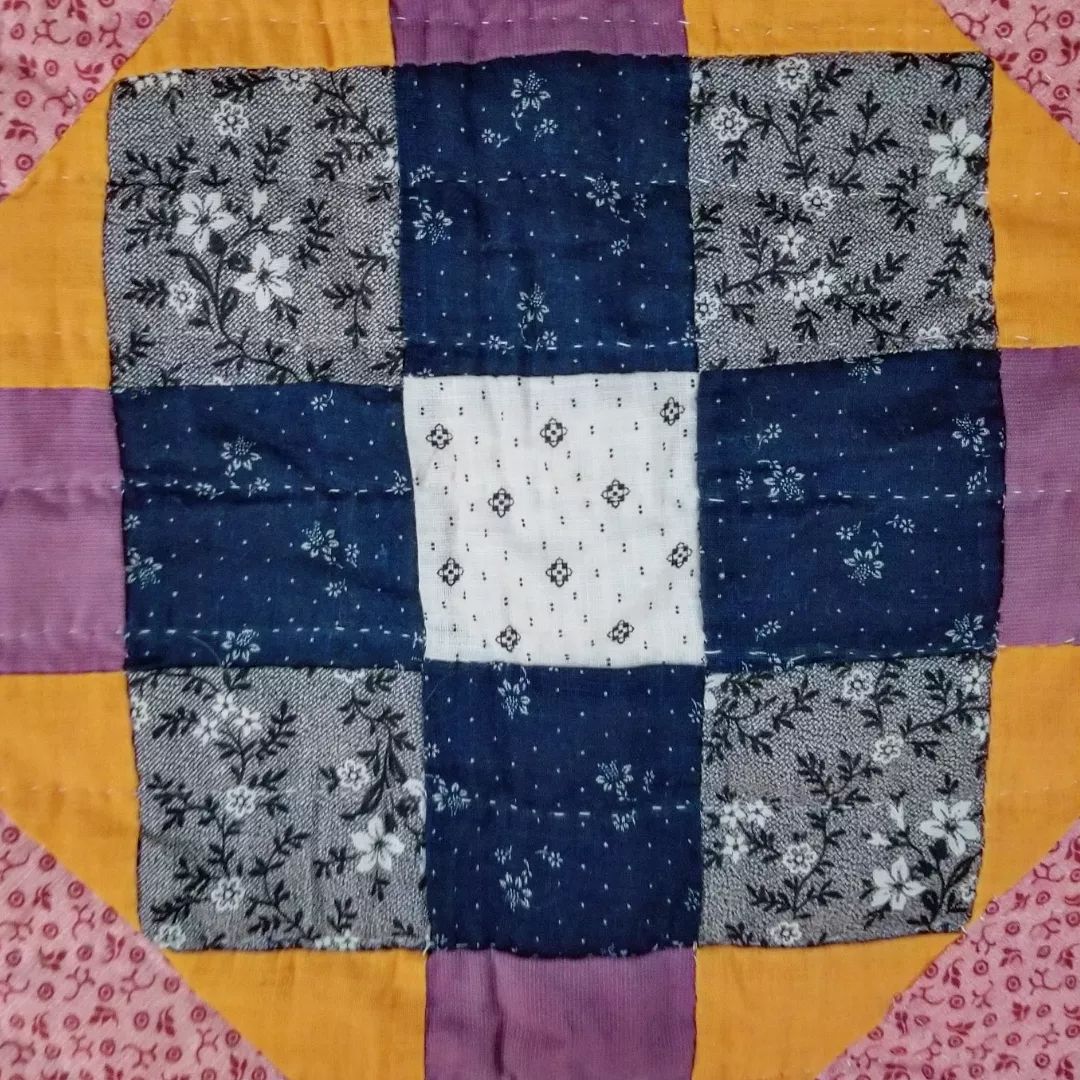 Double Pink Calico Quilt