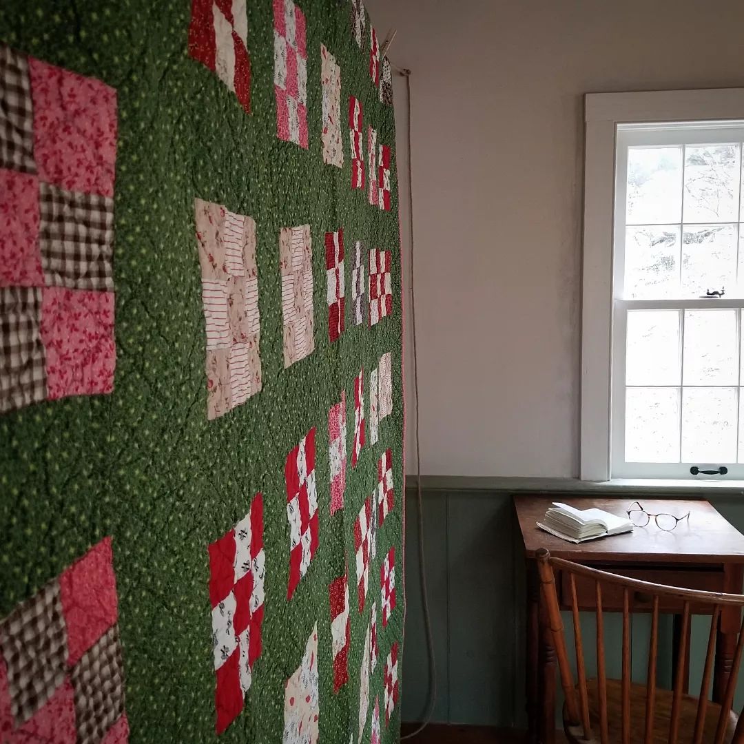 Green Nine Patch Quilt