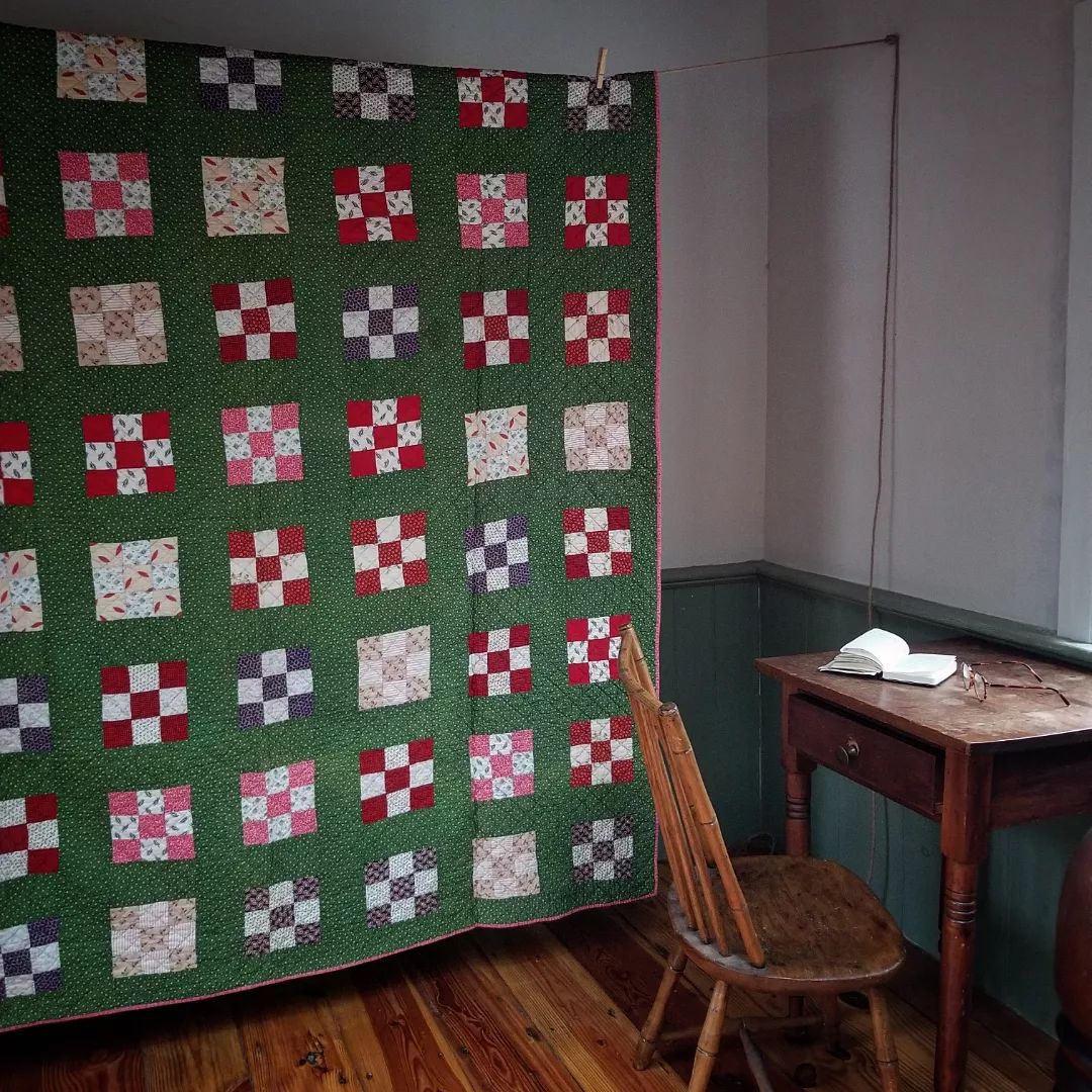 Green Nine Patch Quilt