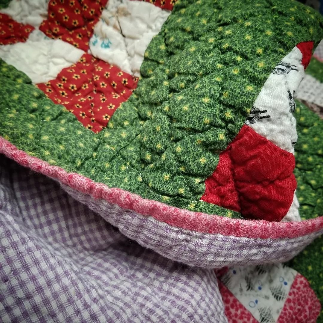 Green Nine Patch Quilt