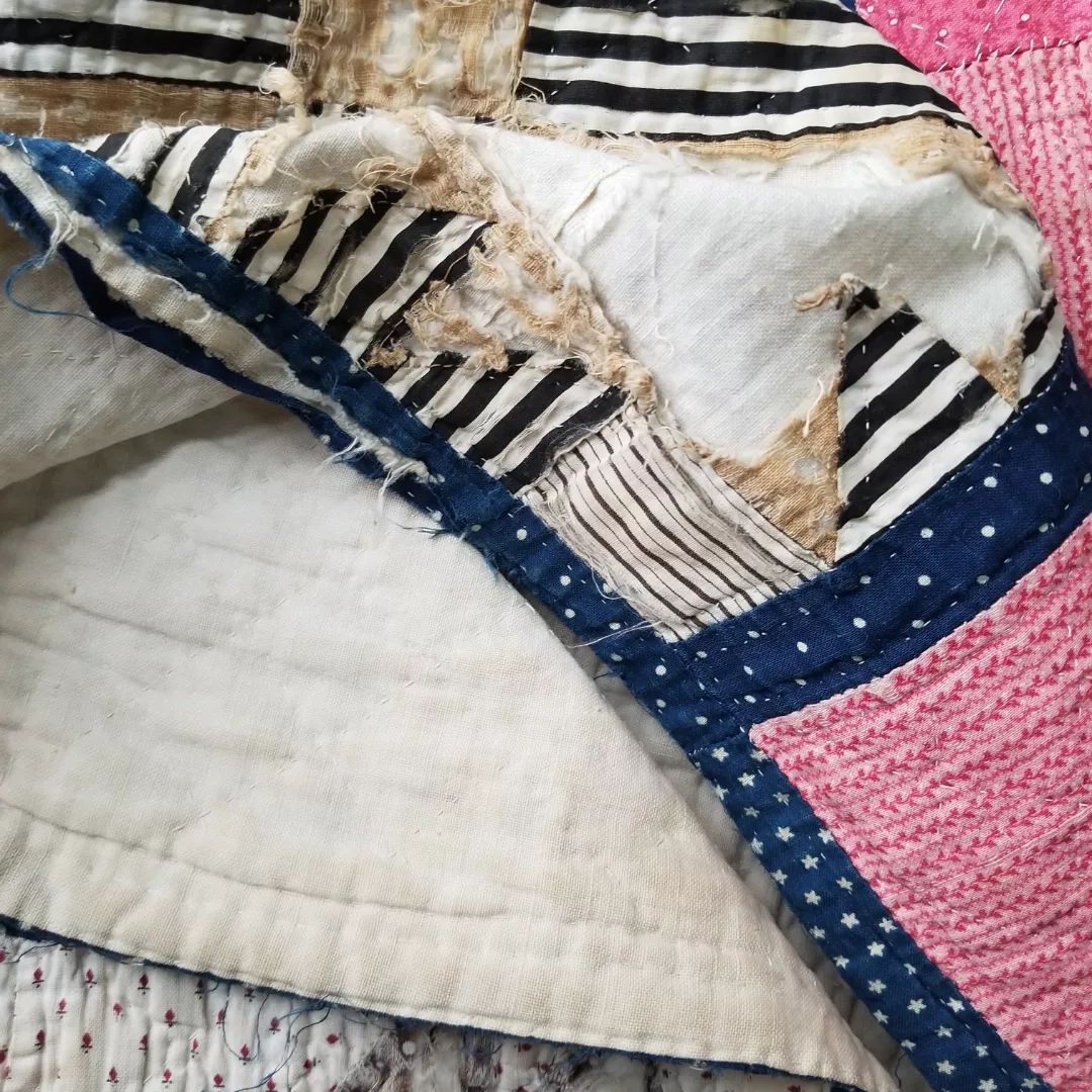Double Pink Bear Paw Quilt