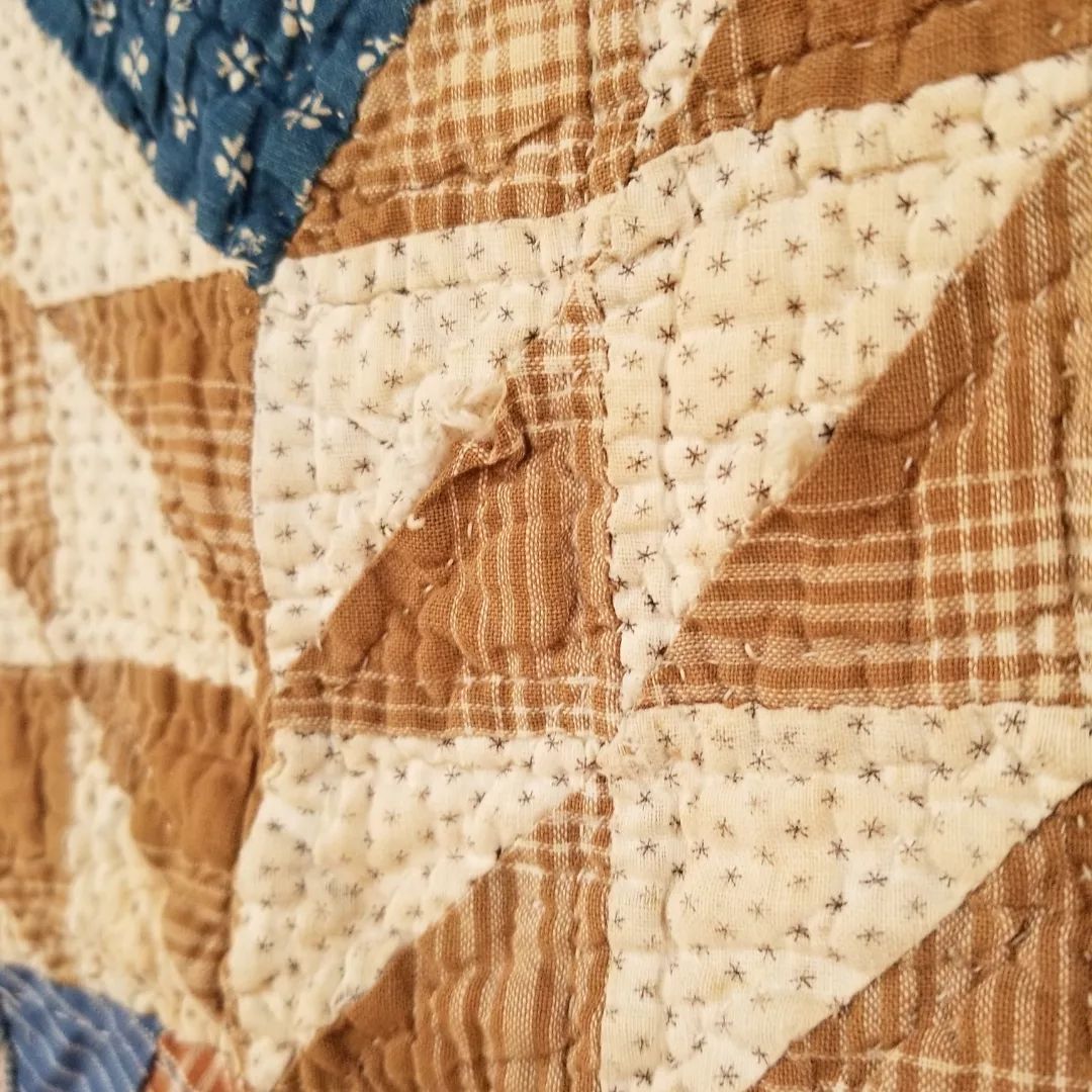Indigo Ocean Waves Quilt