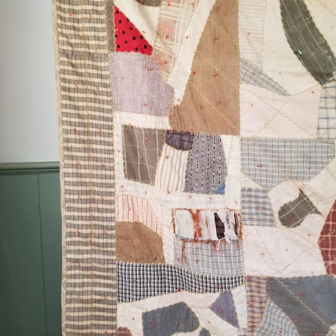 Muted Shirting Crazy Quilt