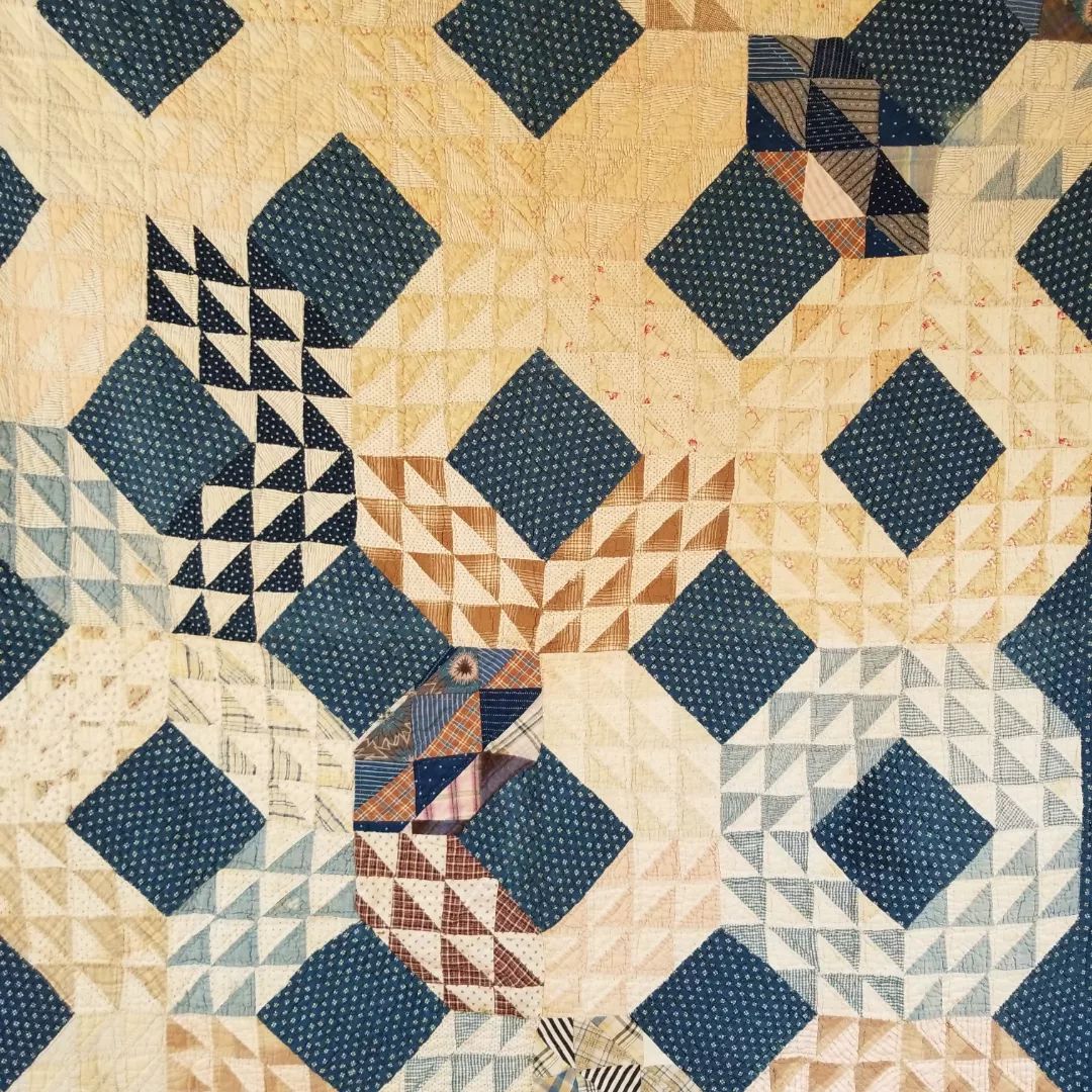 Indigo Ocean Waves Quilt