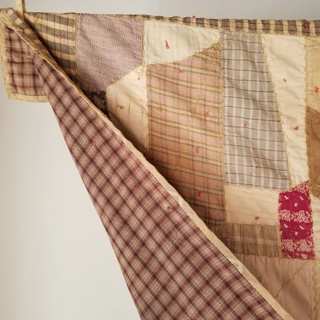 Muted Shirting Crazy Quilt