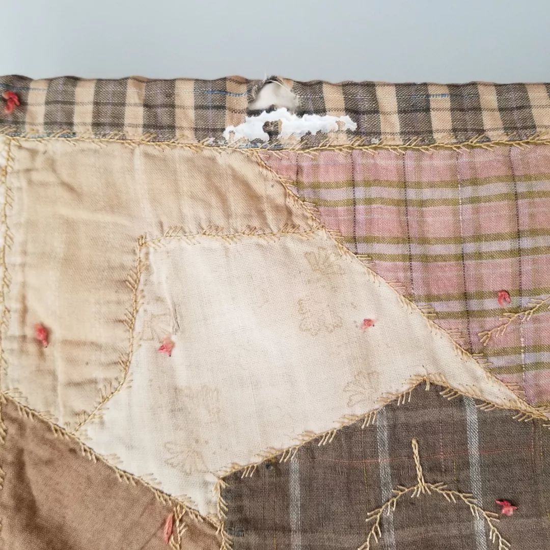 Muted Shirting Crazy Quilt