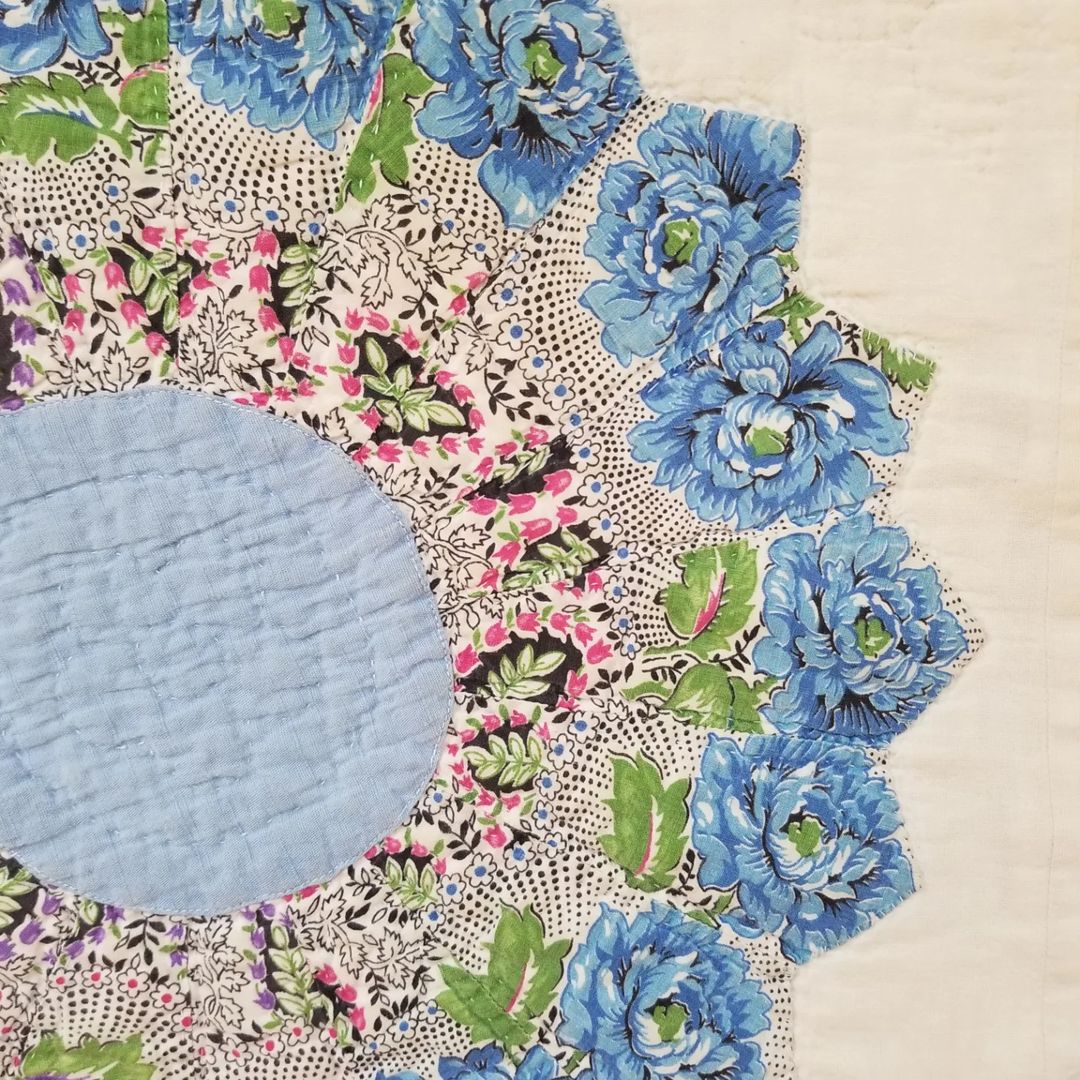 Friendship Flower, Feedsack Quilt