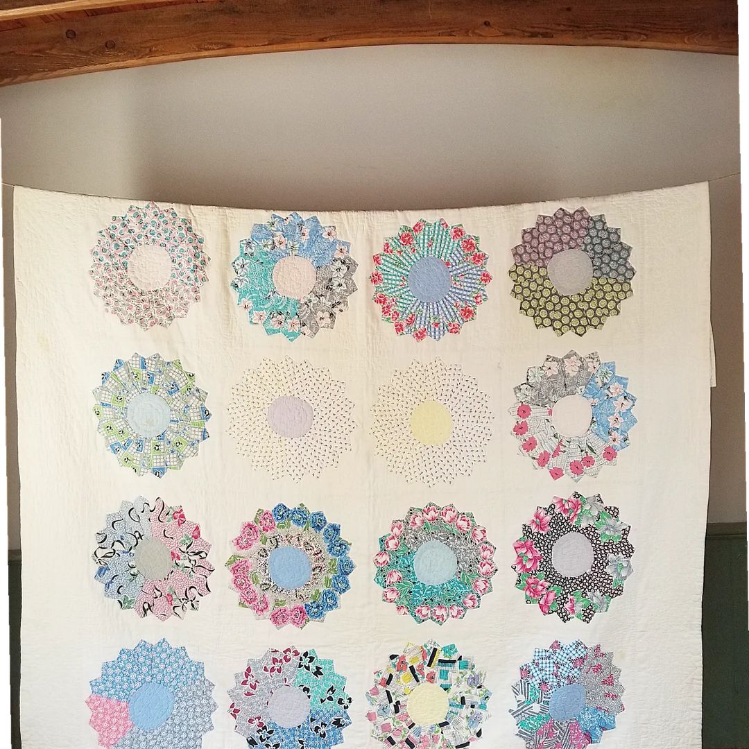 Friendship Flower, Feedsack Quilt