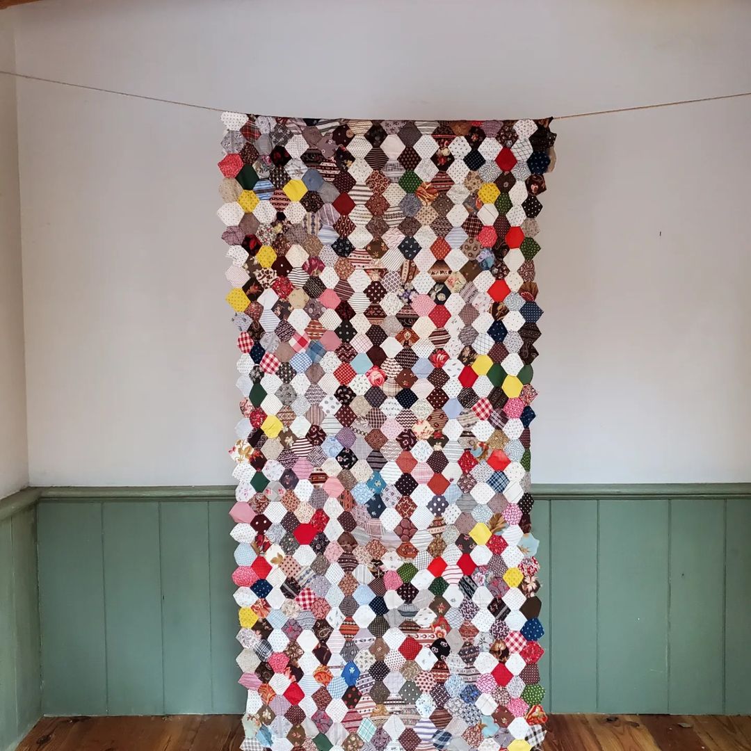 Hexagon Quilt Top Section