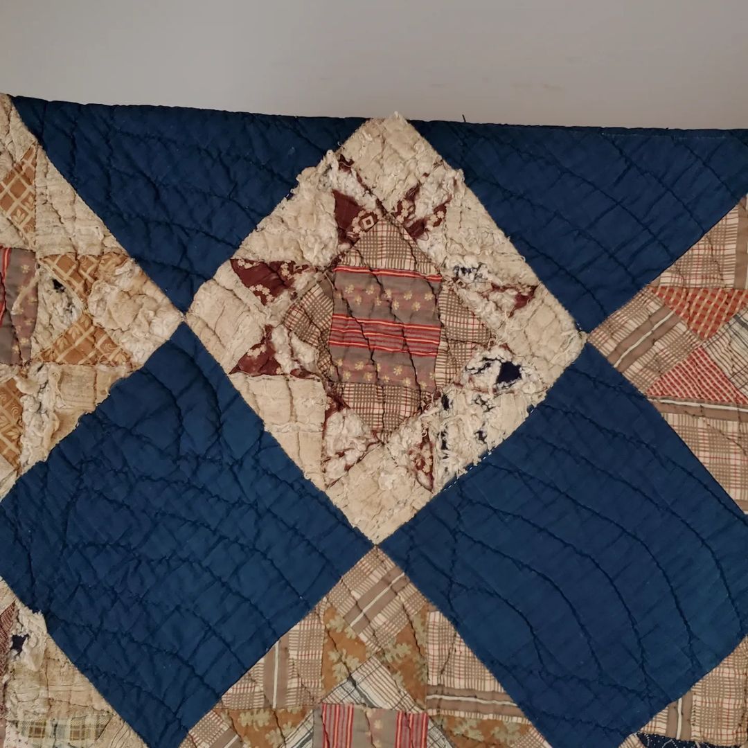 Indigo Ohio Star Quilt