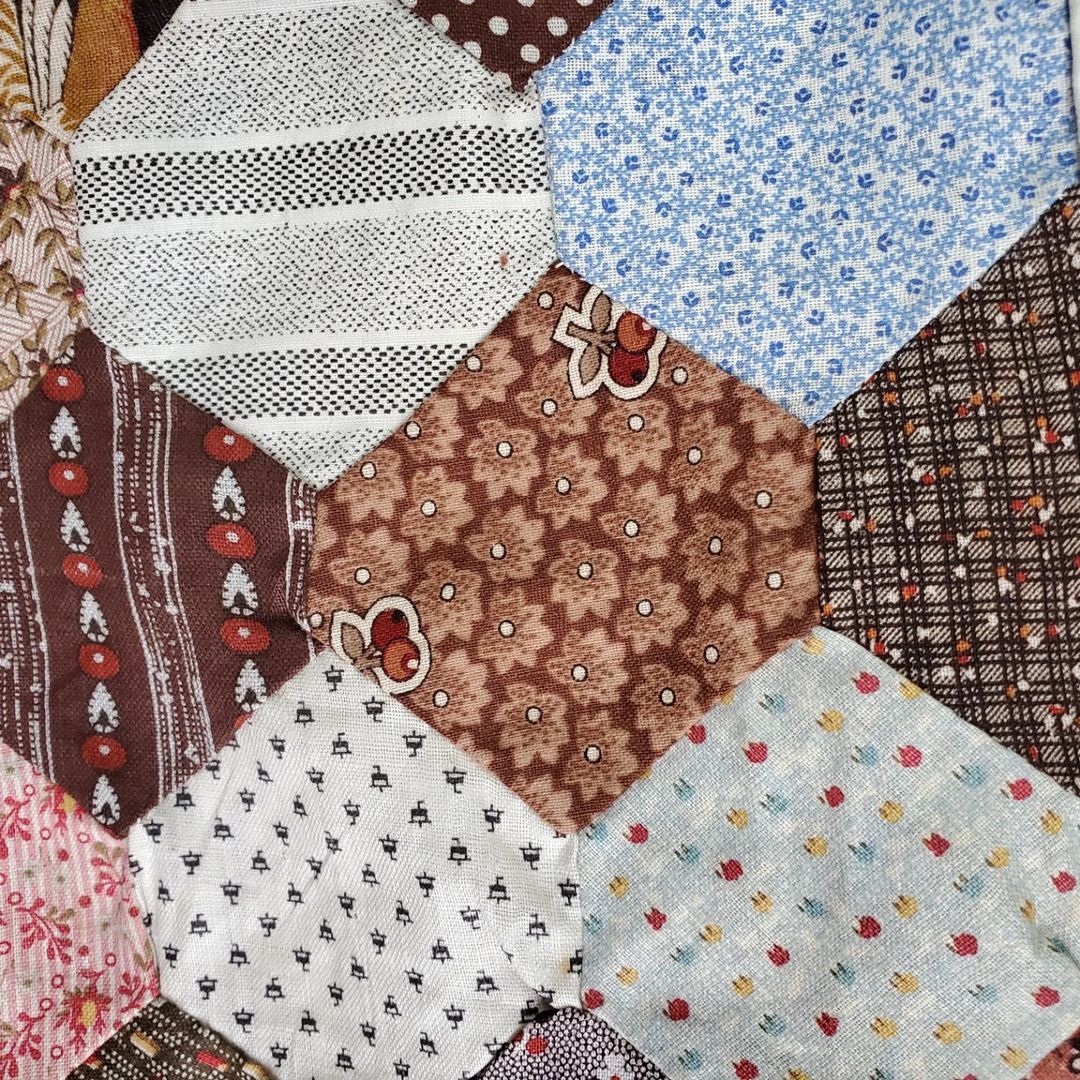 Hexagon Quilt Top Section