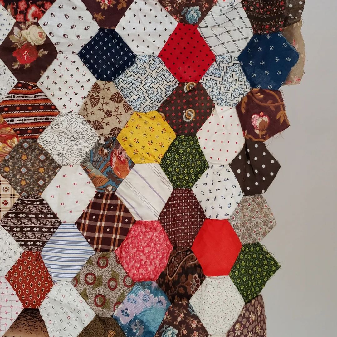 Hexagon Quilt Top Section