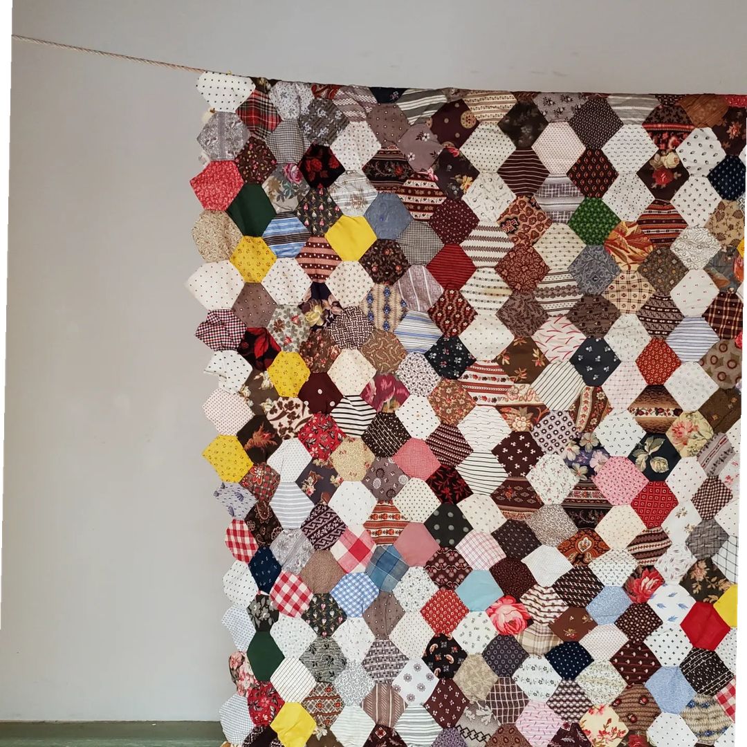 Hexagon Quilt Top Section