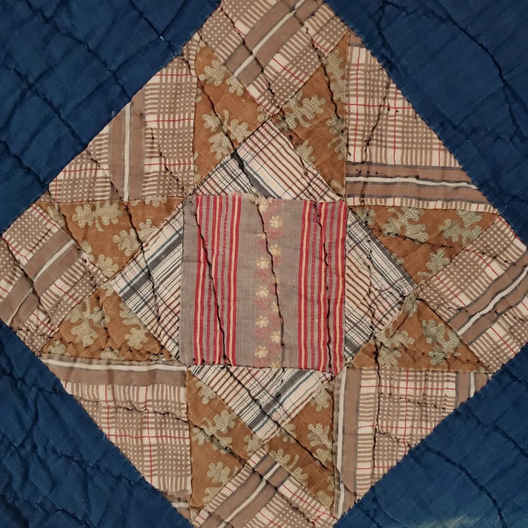 Indigo Ohio Star Quilt