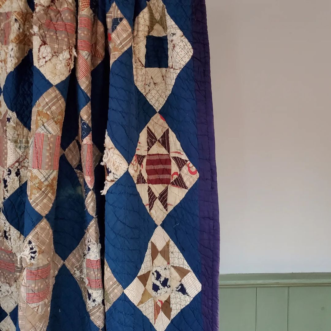 Indigo Ohio Star Quilt