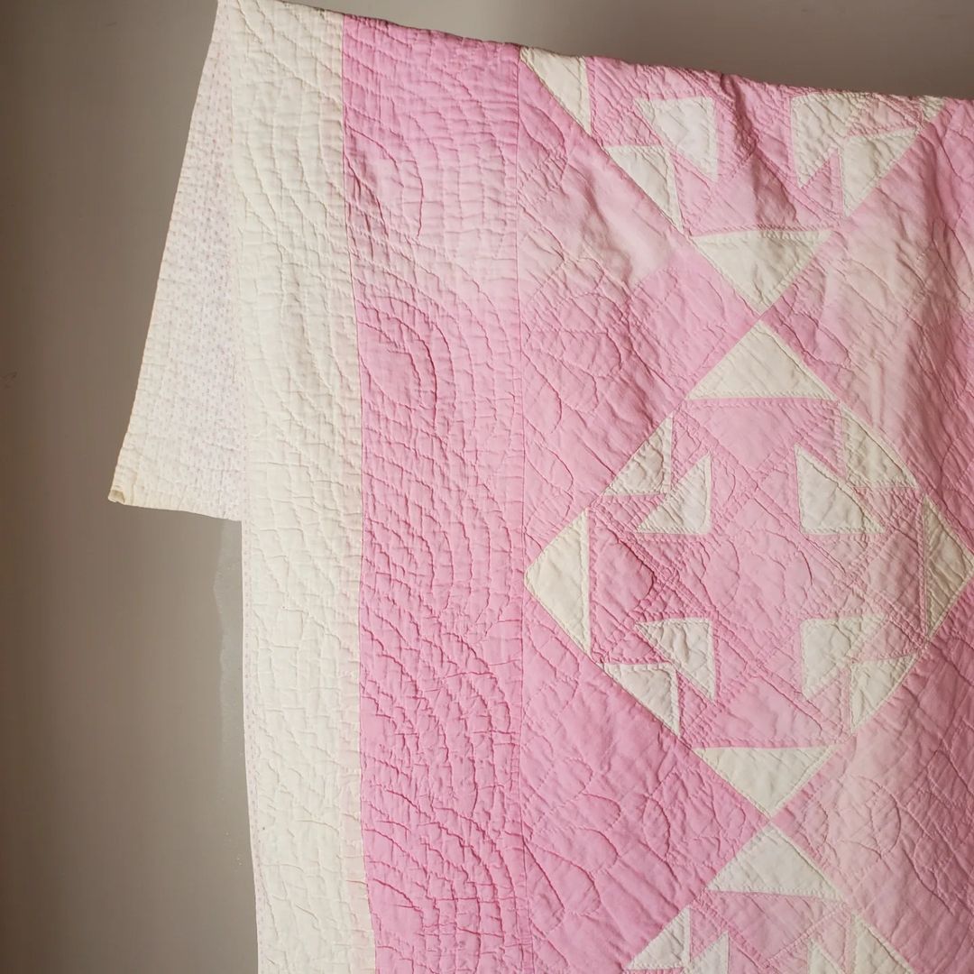 Pink Capital T Quilt