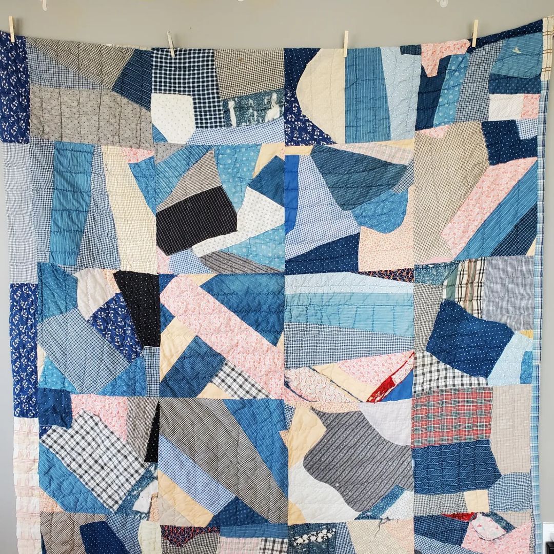 Patchwork Indigo Quilt