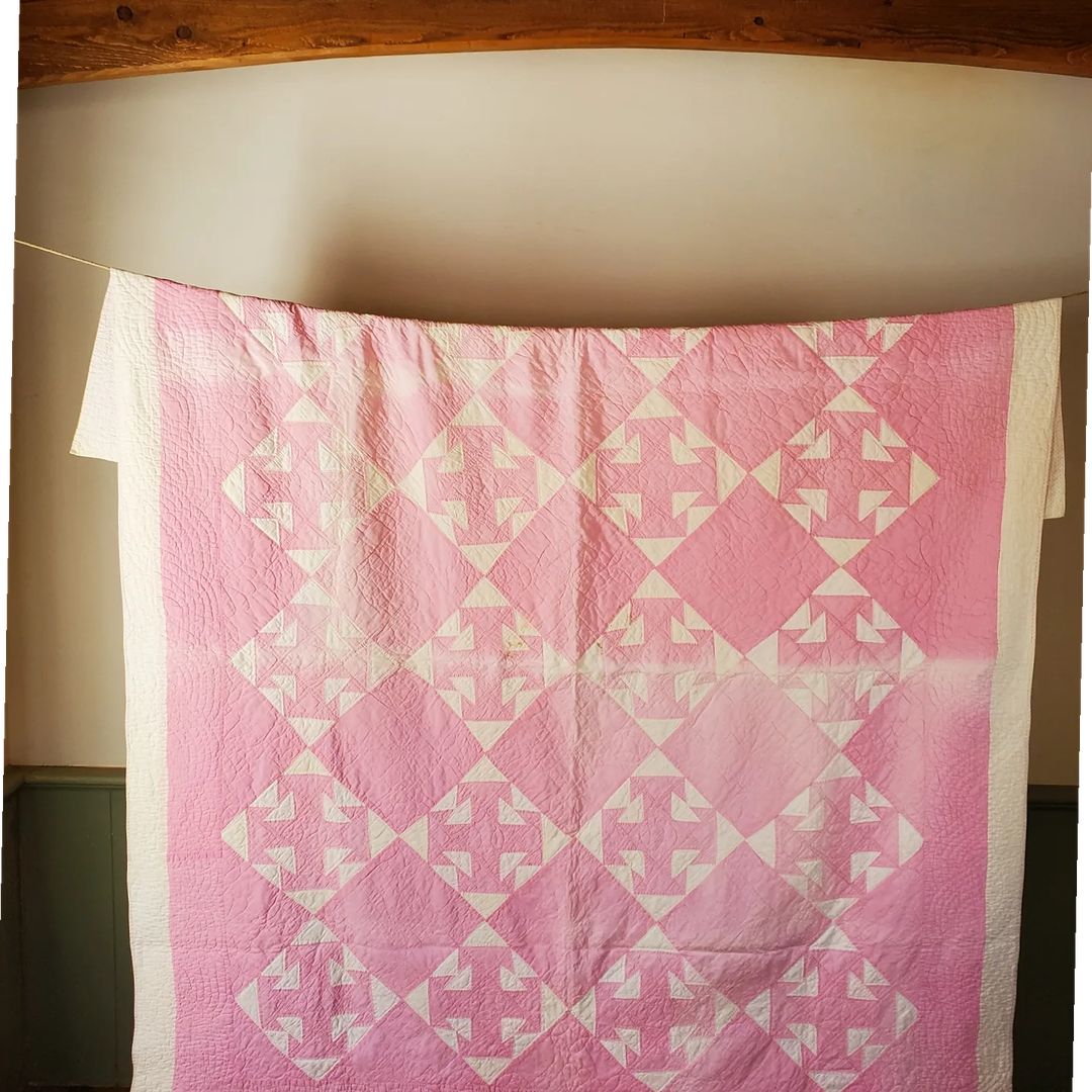 Pink Capital T Quilt